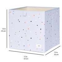 Little Pea_3 Sprouts τετράγωνο καλάθι για τα παιχνίδια_Terrazzo_Light_Gray_4_DIMS